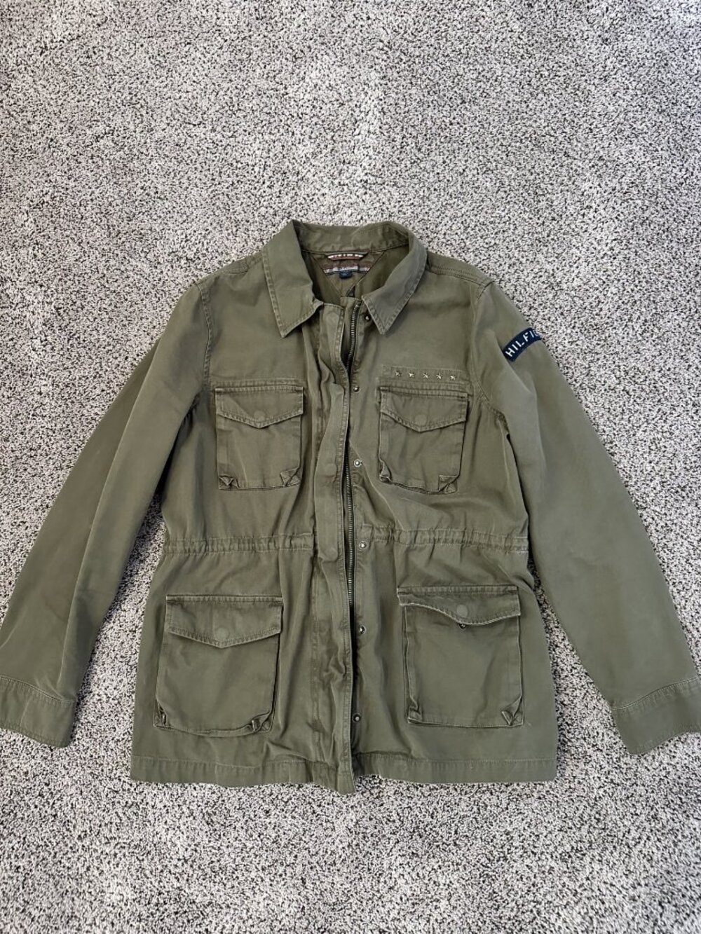 Tommy Hilfiger Olive Utility Jacket (Size L)